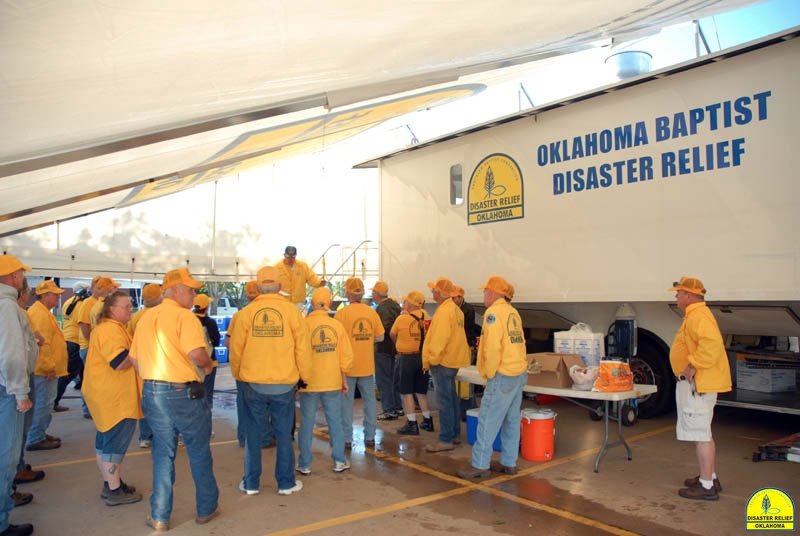 Oklahoma Baptist Disaster Relief Team serving flood victims in Colorado