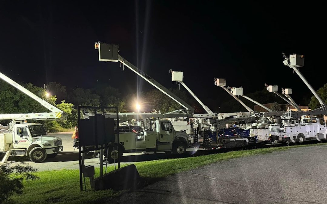 Oklahoma Baptist Disaster Relief serving in Sulphur and beyond; Falls Creek hosts OG&E utility workers near Sulphur